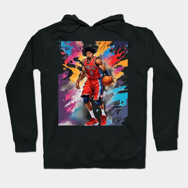 basketball goal Hoodie by animegirlnft